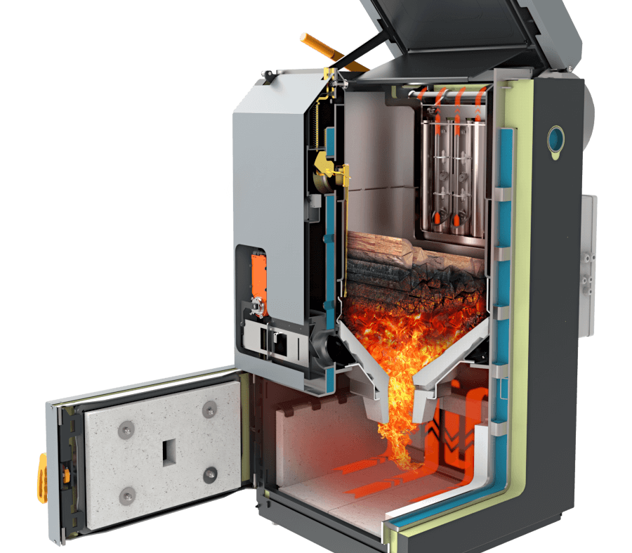 Wood boiler Blaze - Cut